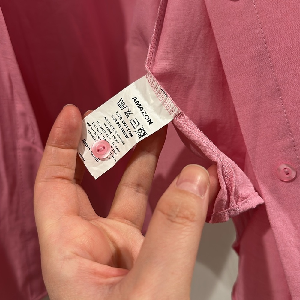 Pink Button-Up Shirt - Picture 5 of 6